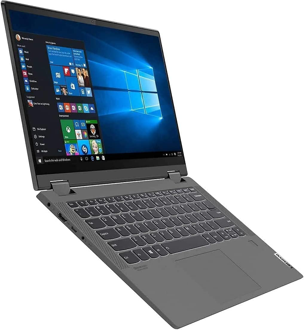 New Flex 5 14" 2-In-1 Touchscreen Laptop, 8-Core AMD Ryzen 7 4700U (Beat I7-8550U), FHD IPS, Backlit, Fingerprint, Bundled with Woov Sleeve, Win 10, Black (8GB|1024GB SSD)