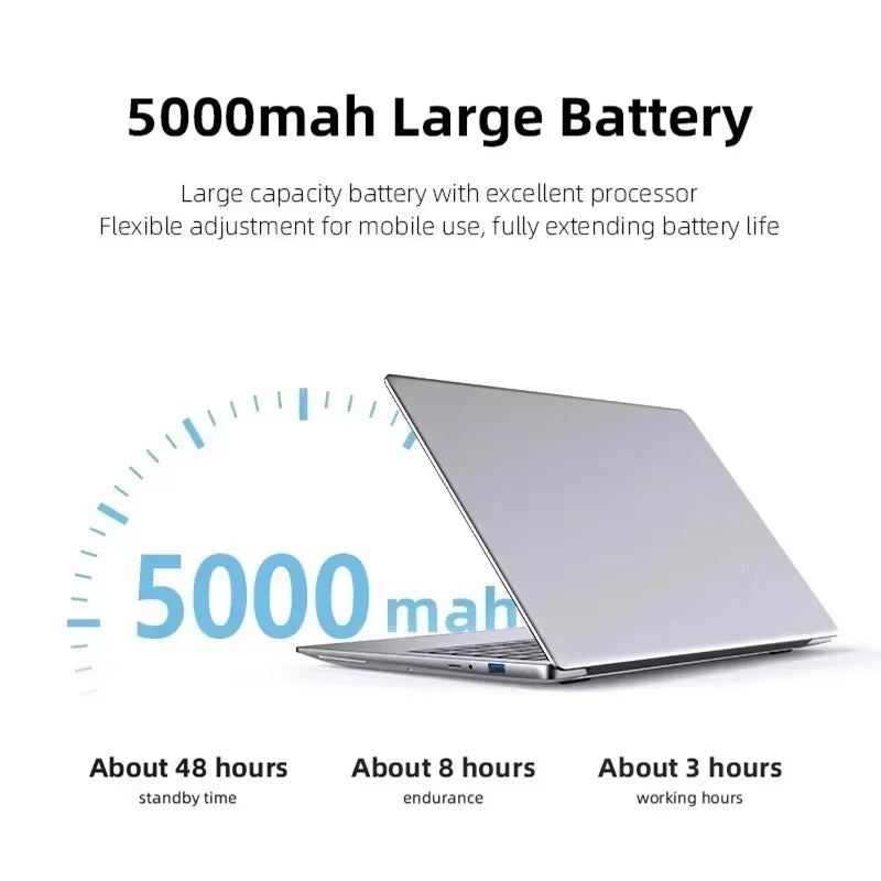 2025 Portable I7 Windows 11 Laptop Computer PC 14.1" 1920*1080 Notebook 12GB RAM 1TB 2TB SSD Intel Core I7 7500U Gaming Laptops